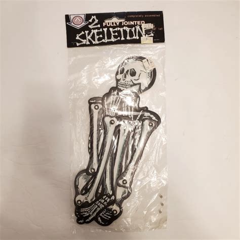 Arkin Holiday Vintage Halloween Diecut Fully Jointed Skeletons