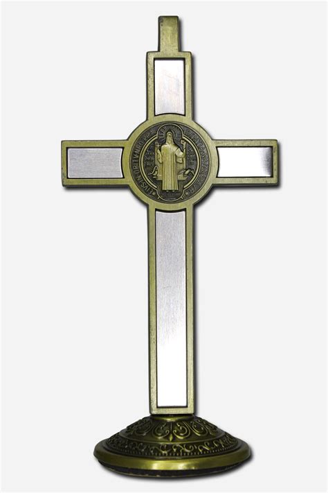 Standing Crucifix Bronze Stainless C5 0398 Brnzstnl St Pauls