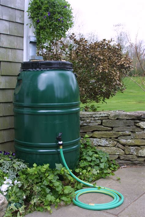 Rain barrels are containers used to collect rain water from the roof of a building via the gutter and downspout. Simplest solution EVER to harvesting rain water...a rain ...