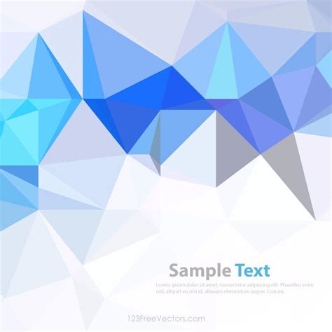 Light Blue Polygonal Background Free Vector By 123freevectors On Deviantart