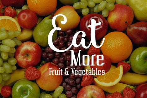 Eat More Fruit And Vegetables Chris James Mind Body