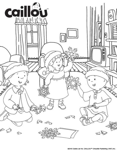 Caillou Halloween Coloring Pages