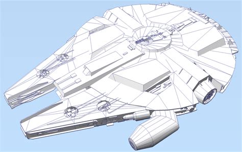 3ds Max Star Wars Millennium Falcon