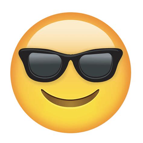 Smiling face with sunglasses was approved as part of unicode 6.0 in 2010 and added to emoji 1.0 in 2015. Smiling face with sunglasses emoji - DesignBust