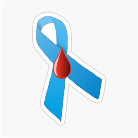 Type One Diabetes Ribbon Sticker For Sale By Catgirl101 Redbubble