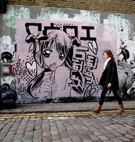 Anime Street Art Street Art Anime Graffiti Thechelseatile