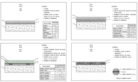 Flooring Section Drawing For Dwg File Cadbull