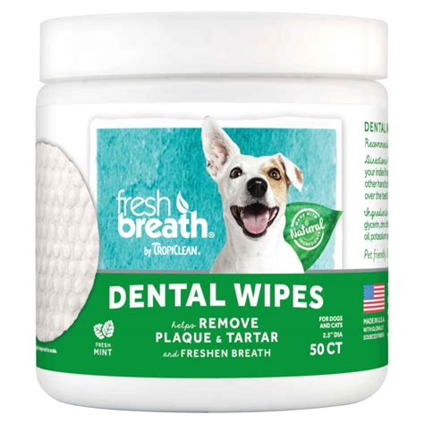 Tropiclean Fresh Breath Dental Wipes Clubpets E Store Online Pets