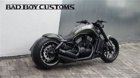 😈 Harley Davidson V Rod Muscle Custom Red2 By Bad Boy