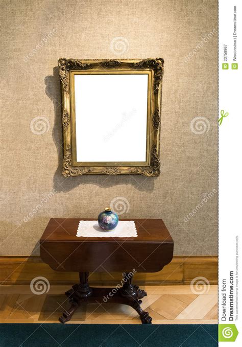 Blank Painting In Art Gallery Stock Image Image Of Wall