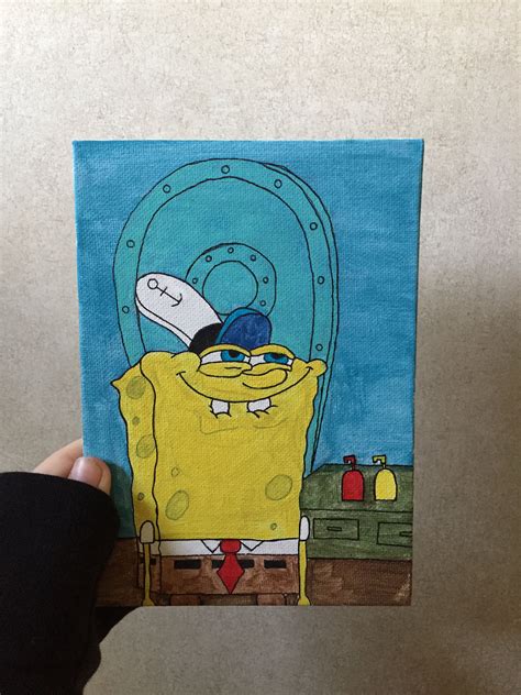 Back in september, a snapchat filter called the anime filter started blowing up on social media. You like krabby patties don't you squidward | Mini canvas ...