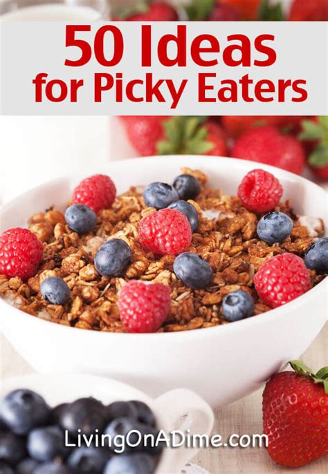 Luckily, there are several ways you if your children watch you eat healthy foods, they will be more likely to eat those foods. 50 Breakfast and Snack Ideas for Picky Eaters