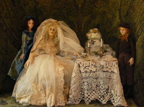 Miss Havisham At The Wedding Table With Pip And Estella Anna Brahms