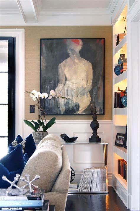 Living Room Blue Living Room Silhouette Art Carrie Mccall Design