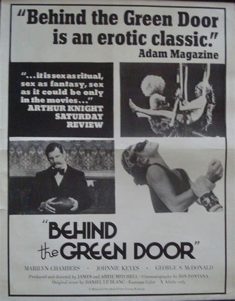 Behind The Green Door Movie Poster C 17x22 Sexploitation Marilyn Chambers 1972 Ebay