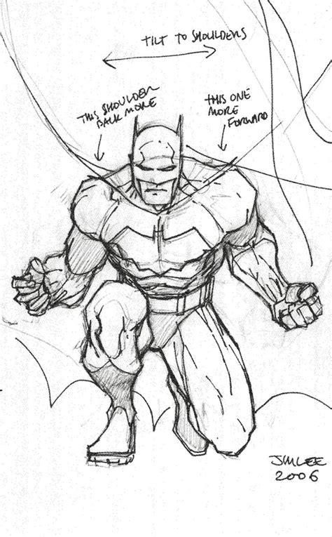 How To Draw Batman By Jim Lee Drawing Superheroes Batman Drawing