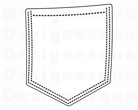 Outline Shirt Pocket Svg 94 Best Free Svg File