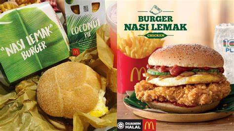 The nasi lemak burger was. McDonald's Malaysia Is Finally Introducing Nasi Lemak Burger