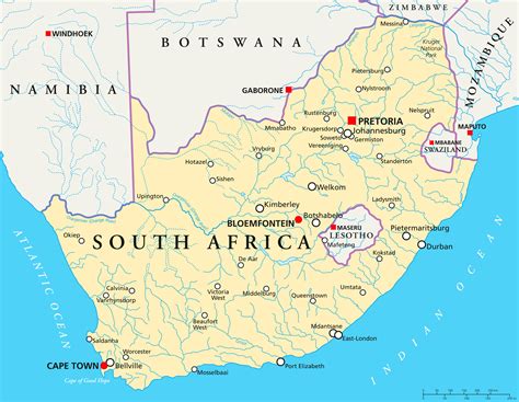 Map Of South Africa With Capital Cities My Xxx Hot Girl
