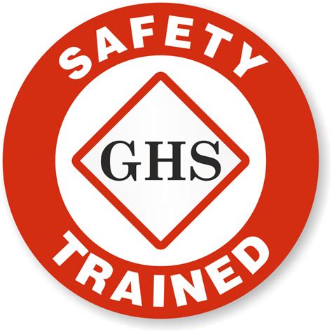 Hazardous Material And Right To Know Trained Hard Hat Stickers