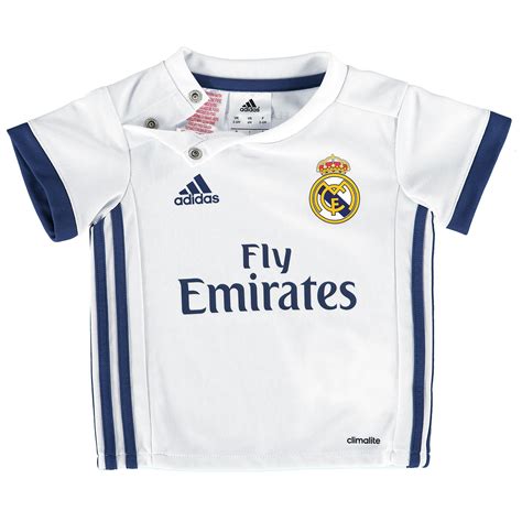 Adidas Childrens Kids Football Soccer Real Madrid Home Baby Kit 2016 17