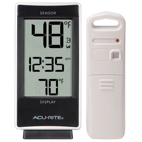 02059m Digital Thermometer With Indoor And Outdoor Temperature Monitor Indoor And Outdoor