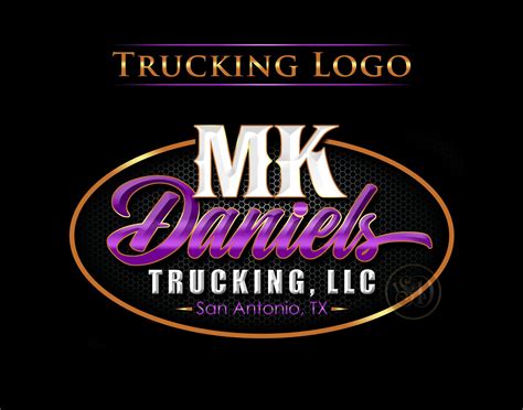 Trucking Logo Door Decals Truck Logo Purple Truck Logo Semi Truck