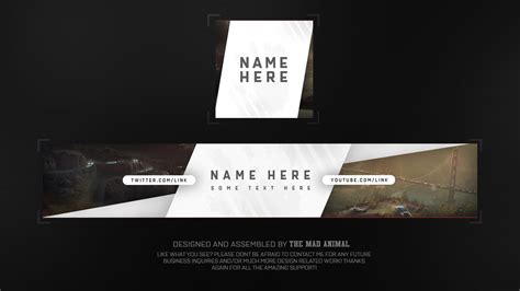 Free Youtube Banner And Avatar Revamprebrand Template 4 Psd Free