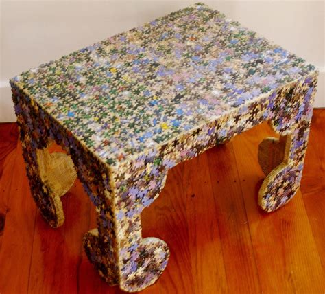 How to make a jigsaw puzzle piece wreath | ehow.com. Recycled Jigsaw Puzzle Coffee or Side Table. $150.00, via ...