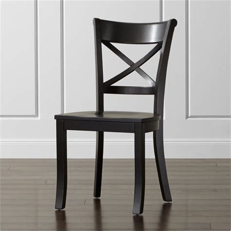 Barrel back dining chair frame. Vintner Black Wood Dining Chair | Crate and Barrel