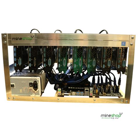 It mines at around 42 megahashes per second (mhs) using 170 watts of power. Ethereum-mining-rig- CryptoCentre.sk