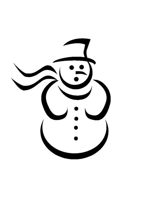 Snowman Silhouette Clip Art Clipart Best
