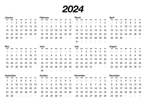 2022 Calendar Black And White Free Png Image｜illustoon