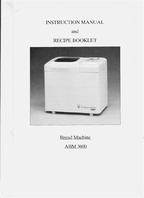 We are unable to find an exact match for: Welbilt Bread Machine Blog: Model - ABM3600 Download the ...