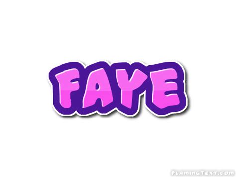Faye Logo Free Name Design Tool From Flaming Text
