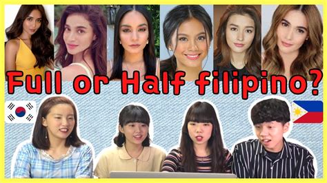 Korean Guess Filipino Celebrities Full Or Half Filipino Eng Sub Youtube