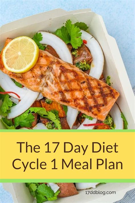 17 Day Diet Cycle 1 Meal Plan My 17 Day Diet Blog