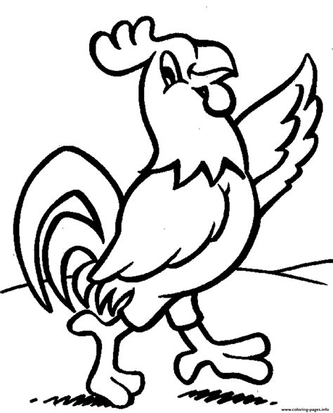 Coloring pages are fun for children of all ages and are a great educational tool that helps children develop fine motor skills, creativity and color recognition! Rooster Farm Animal S For Kids60b8 Coloring Pages Printable