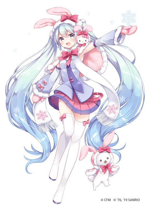 Its Snowing Snow Miku X My Melody R2dthighhighs