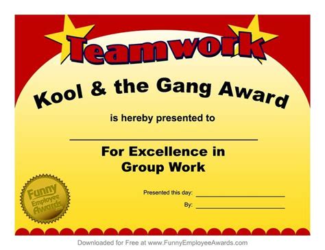 Awards Workplace Awards For Fun Funny Award Ideas For Employees