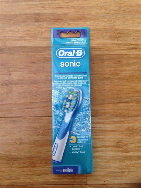 3 Oral B Sonic Complete Replacement Toothbrush Tooth Brush Head Braun