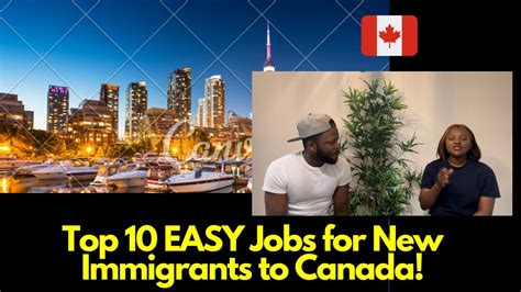Top 10 Easiest Jobs To Get In Canada Youtube