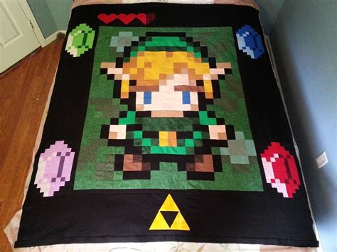 The Legend Of Zelda A Link To Quilt Via Craftsy Zelda Quilt Zelda