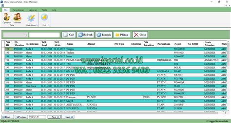 Sistem Parkir Software Parkir Terintegrasi Dengan Palang Parkir