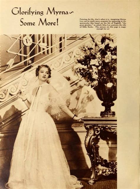 Myrna Loy In Publicity Still For The Greta Ziegfeld Screenland