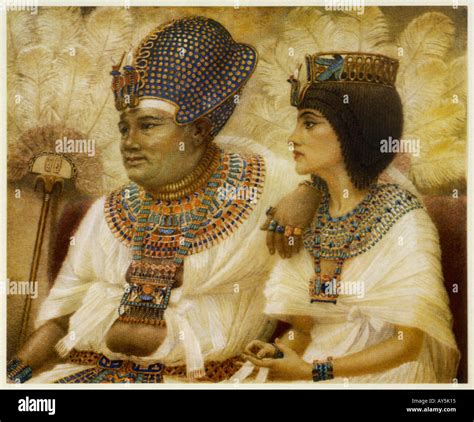 amenhotep iii y tiy fotografía de stock alamy