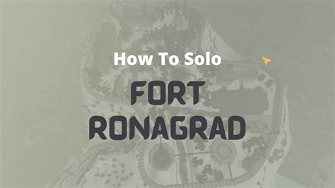 Outdated How To Solo Fort Ronograd Brm5 Youtube