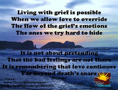Living With Grief A Poem The Grief Toolbox