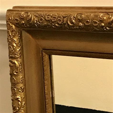 Victorian Large Gilded Rectangular Mirror Antique Mirrors Hemswell