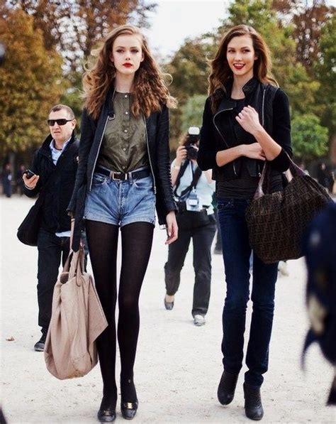 Frida Gustavsson And Karlie Kloss Models Fashion Model Street Style